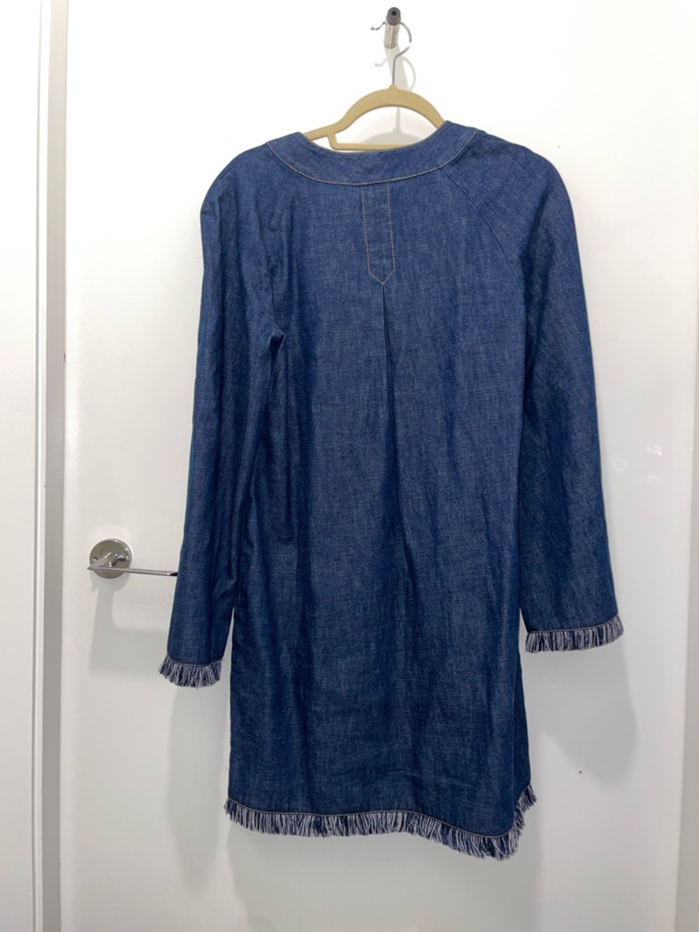 NWT Zimmermann Rhiannon Fringe Denim Dress Size US6 - Picture 4 of 4
